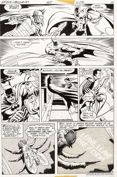 The Brave and the Bold - Batman and The Demon: Hour of the Serpent, matita e china su cartoncino