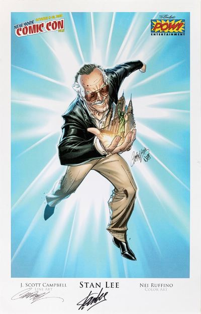 Scott Campbell e Stan Lee, Litografia in edizione limitata per NYCC 2010