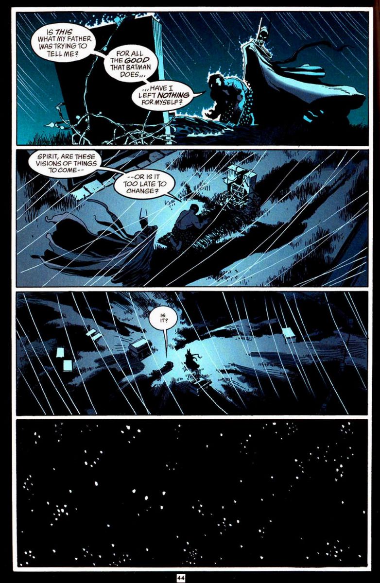 Tim Sale - Batman Ghosts: A Legends of the Dark Knight Halloween Special, matita e china su carto...