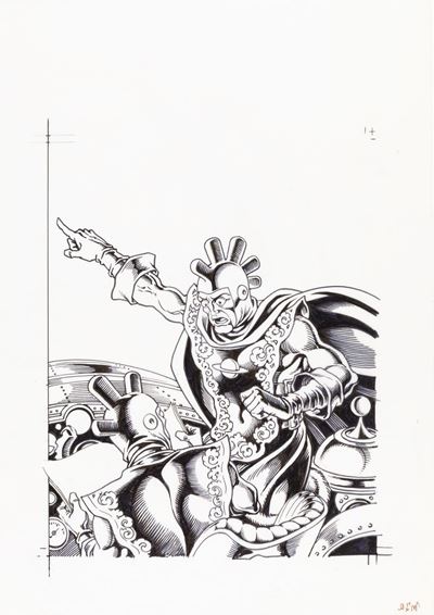 Comic Art n. 77 - Originale di copertina, china e pennarello su lucido, 1991