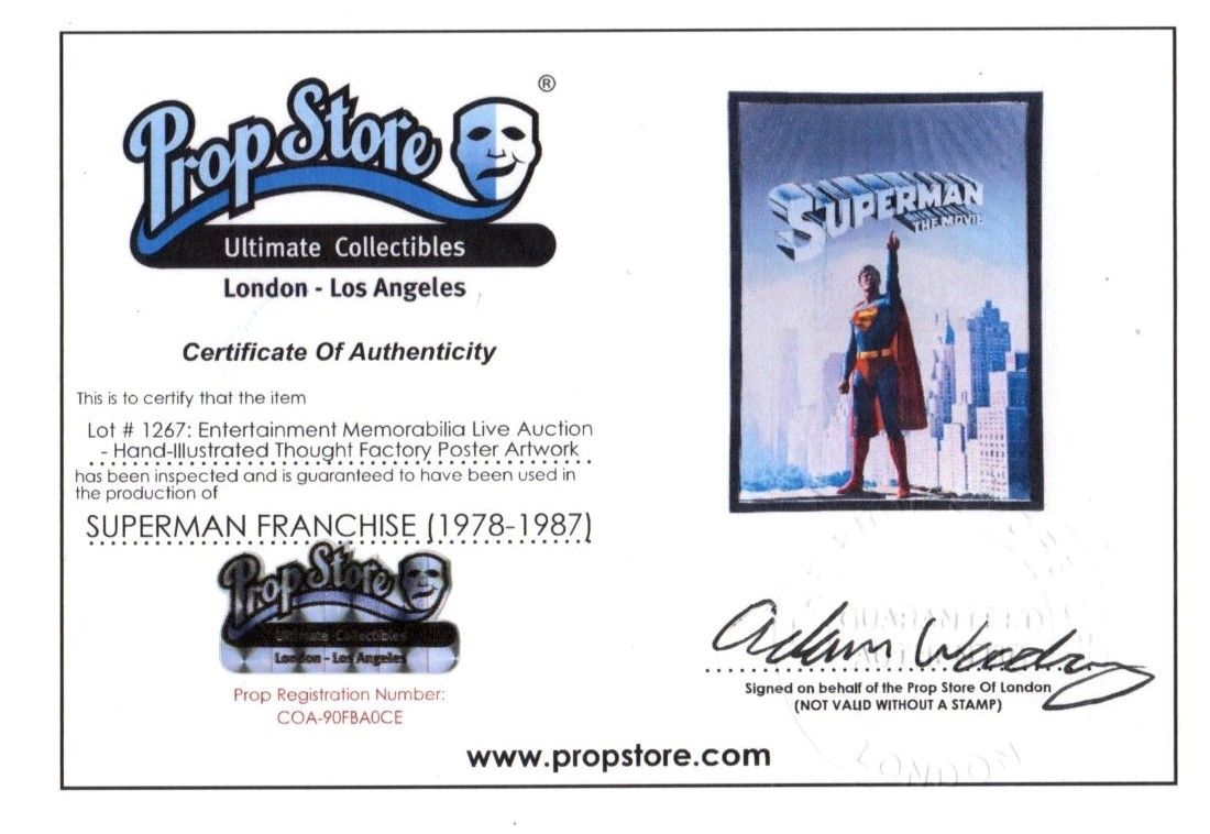 a.n.I. (autore Non Identificato) - Thought Factory, Bozzetto per il manifesto di Superman: The Mo...
