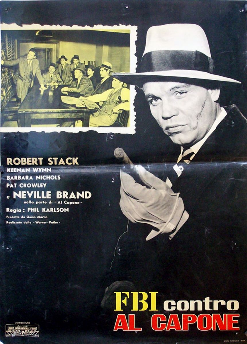 a.n.I. (autore Non Identificato) - F.B.I. contro Al Capone, tempera su cartone e pellicola fotogr...