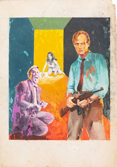 L'agguato (The Trap), tempera su cartoncino, 1959