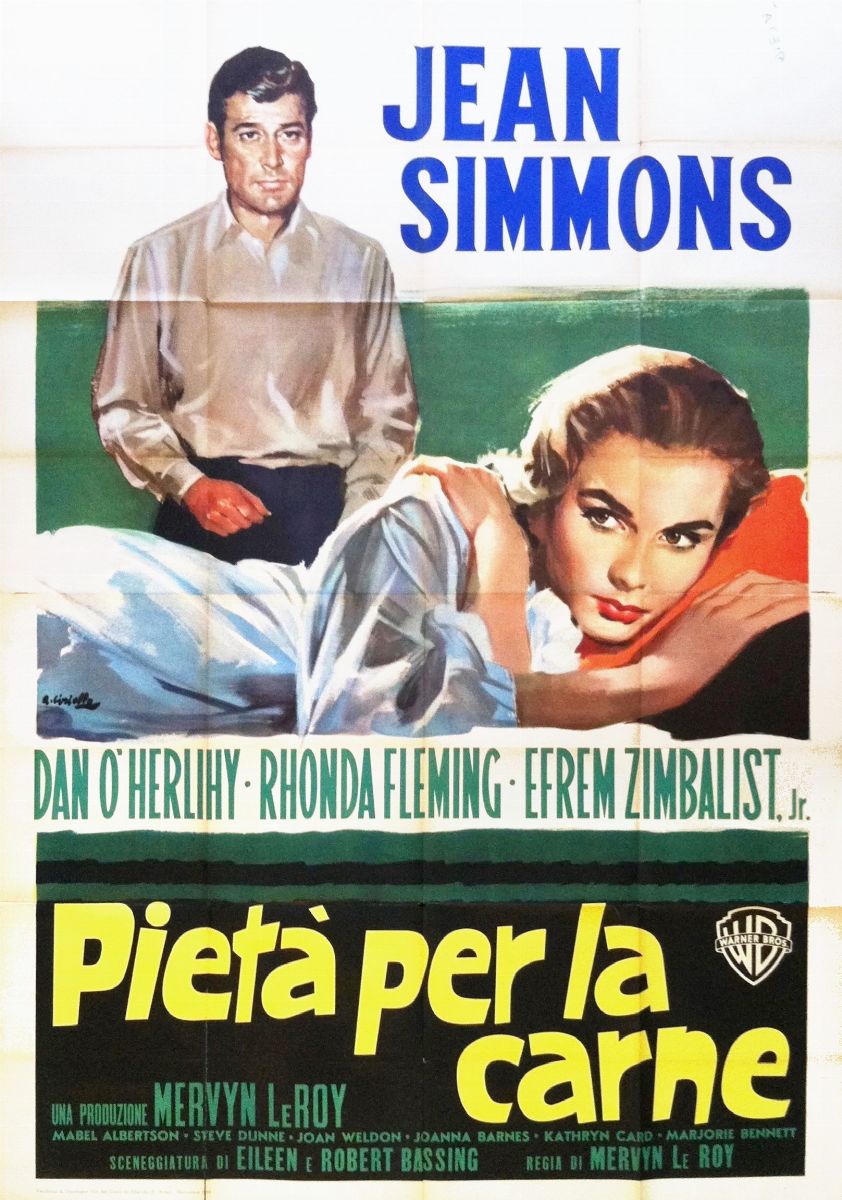 Averardo Ciriello - Bozzetto per la locandina del film 'Pietà per la carne', tempera su cartone