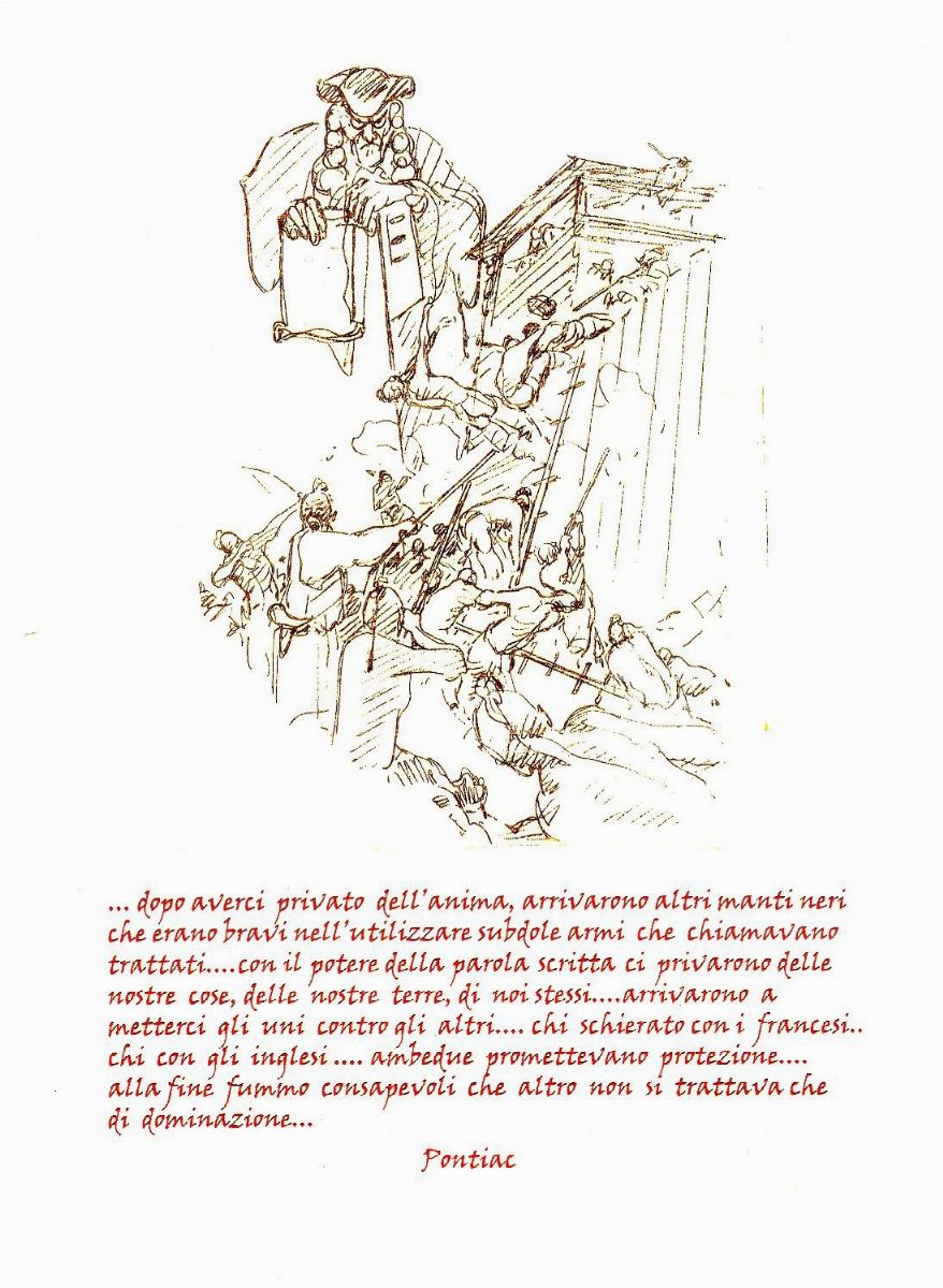 Giovanni Ticci - Illustrazione originale per 'Quando la foresta diventò rossa', matita e acquerel...