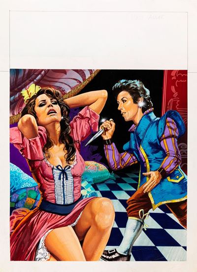 De Sade - Il popolo dell'anello, tempera su cartoncino
