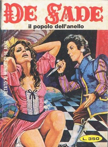 Aller (giovanni Alessandri) - De Sade - Il popolo dell'anello, tempera su cartoncino