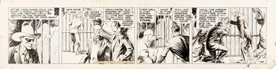 Secret Agent X-9, matita, pastello e china su cartoncino