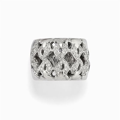 Anello in Oro Bianco 18k e Diamanti