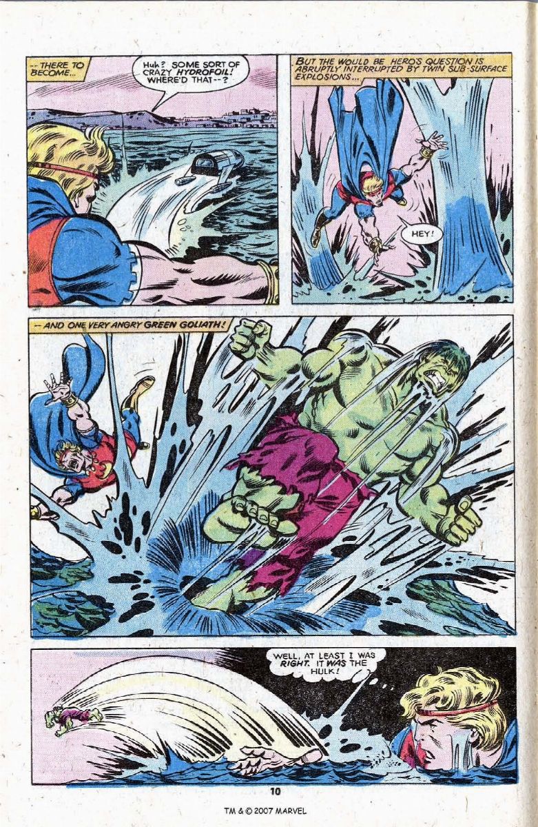 Sal Buscema - Tavola originale per "...At the Bottom of the Bay!", matita e china su cartoncino M...