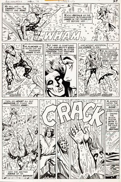 Batman - Have Yourself a Deadly Little Christmas!, matita e china su cartoncino, 27 x 40 cm, 1979