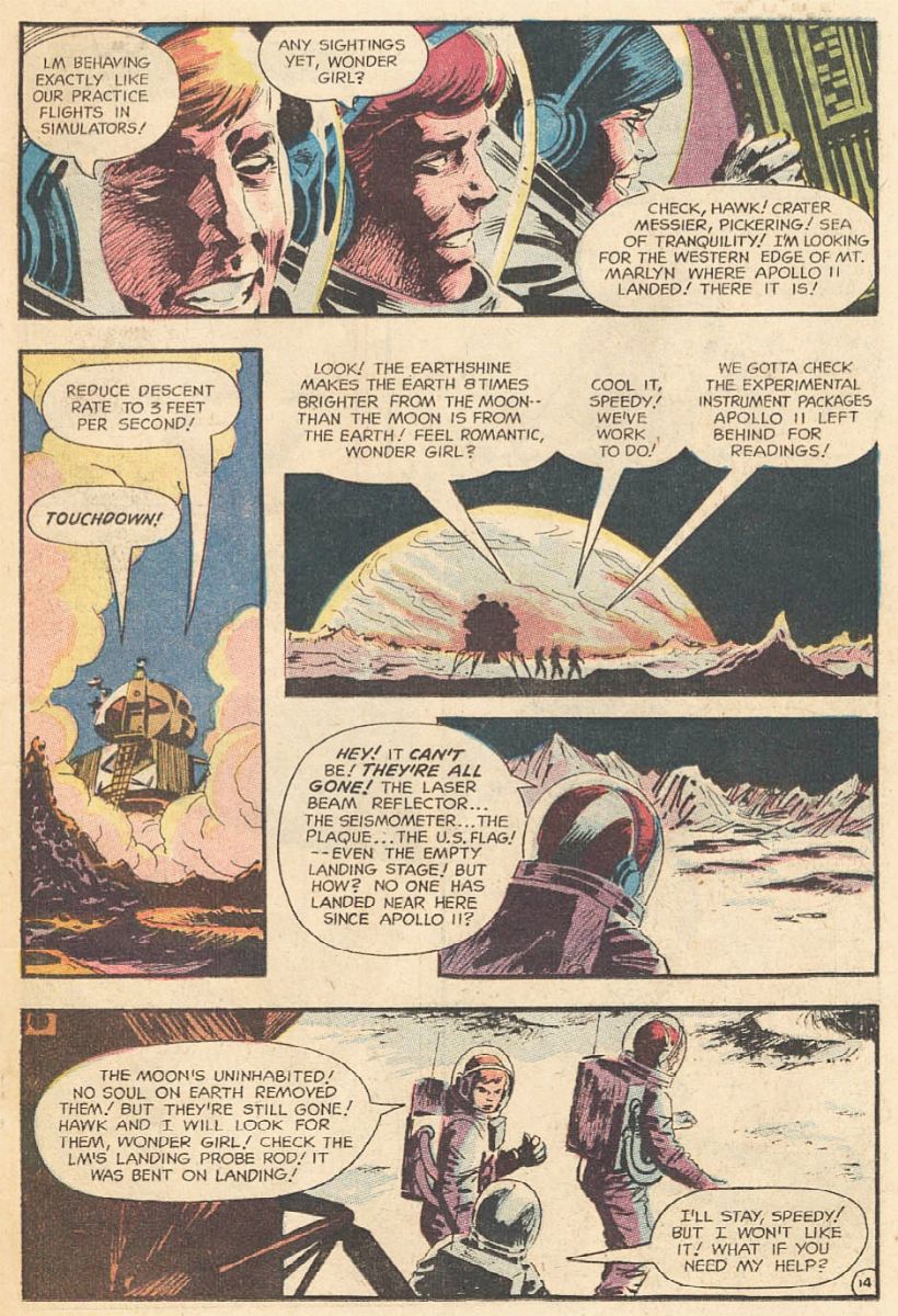 Nick Cardy - Teen Titans - Nightmare in Space!, pastello e china su cartoncino DC