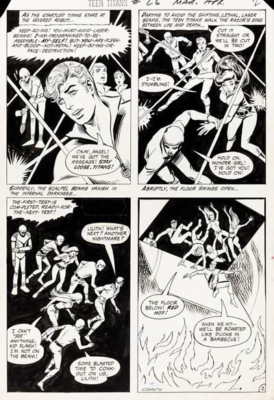 Teen Titans - A Penny for a Black Star, pastello e china su cartoncino DC