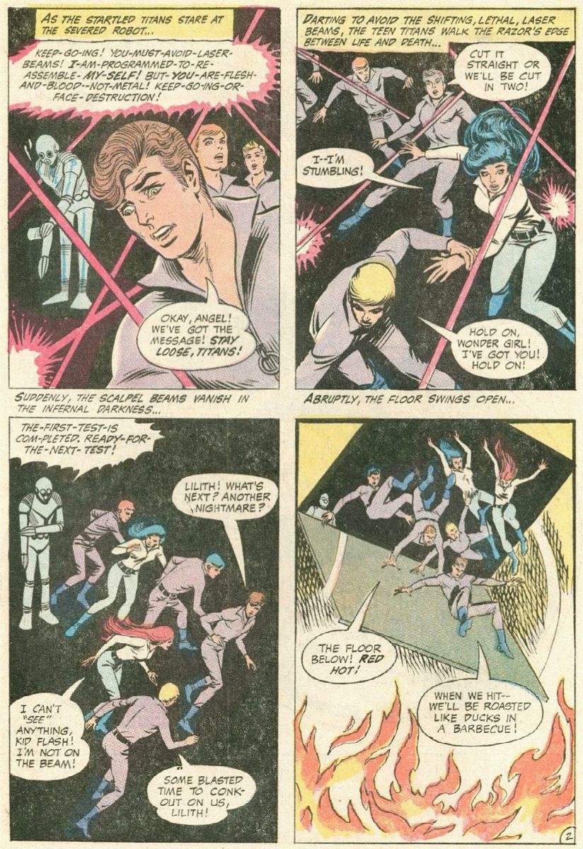 Nick Cardy - Teen Titans - A Penny for a Black Star, pastello e china su cartoncino DC