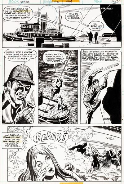 The Joker - Sherlock Stalks the Joker!, matita e china su cartoncino