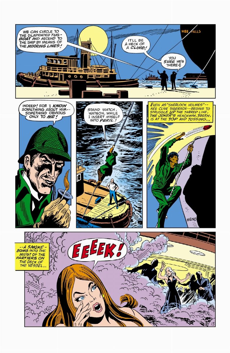 Irv Novick - The Joker - Sherlock Stalks the Joker!, matita e china su cartoncino