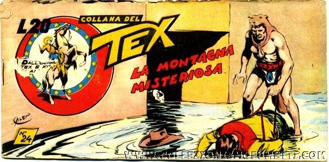 Aurelio Galleppini - Tex - La montagna misteriosa, matita e china su cartoncino