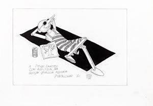 Pinocchio in spiaggia