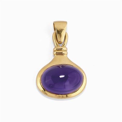 Pendente in Oro 18k e Ametista