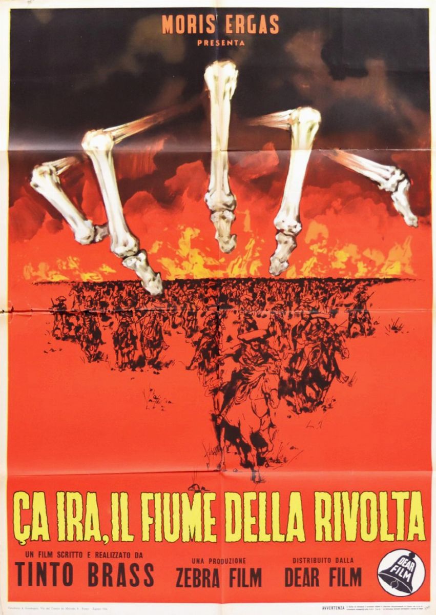 Enzo Nistri - Ca ira, il fiume della rivolta (Thermidor), tempera su cartone