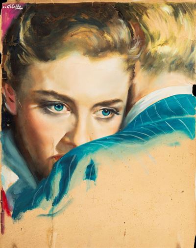 Bozzetto per La vergine scaltra (La Marie du port), tempera su cartoncino