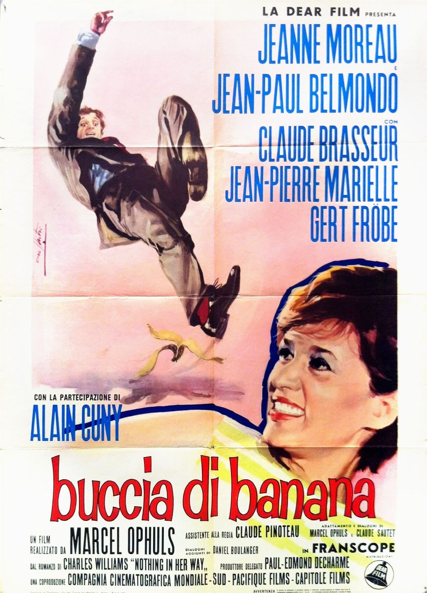 Enzo Nistri - Bozzetto per locandina del film 'Buccia di banana' (Peau de banane), tempera su car...