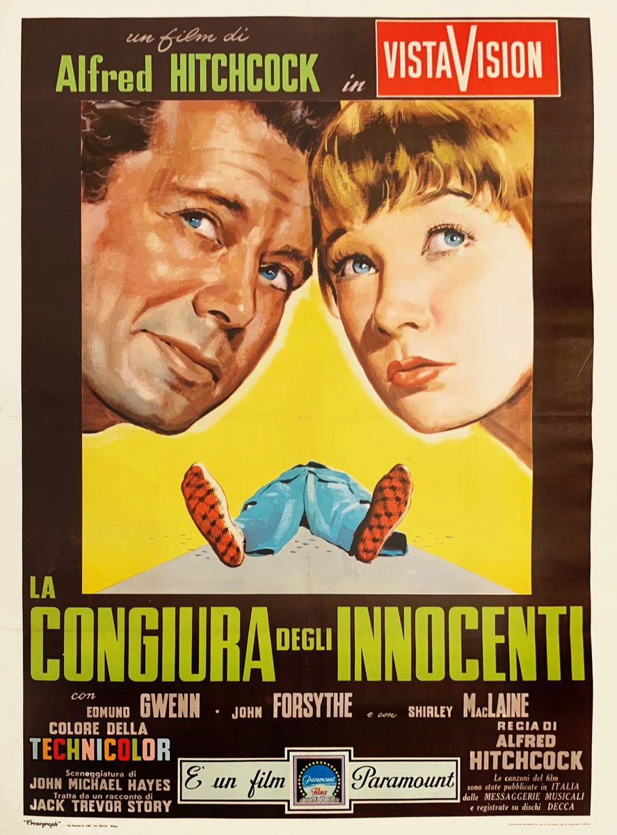 Giuliano Nistri - Bozzetto per La congiura degli innocenti (The Trouble with Harry), china e temp...