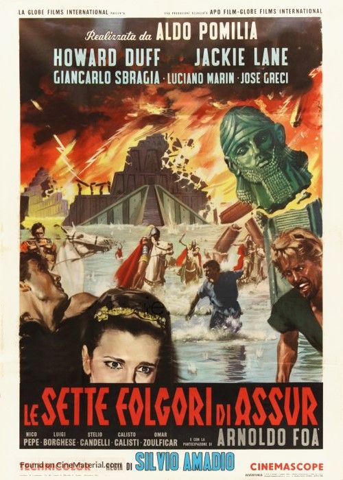 Enzo Nistri - Bozzetto per 'Le sette folgori di Assur', tempera su cartone