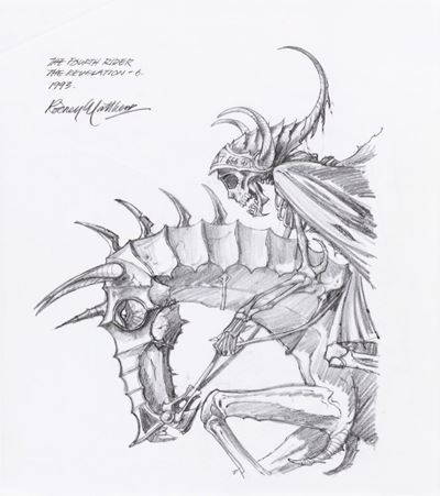 The Four Riders of the Apocalypse - Matita su lucido