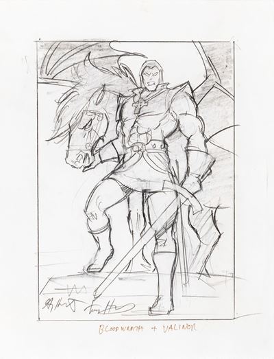 Blood Wraith, matita su carta