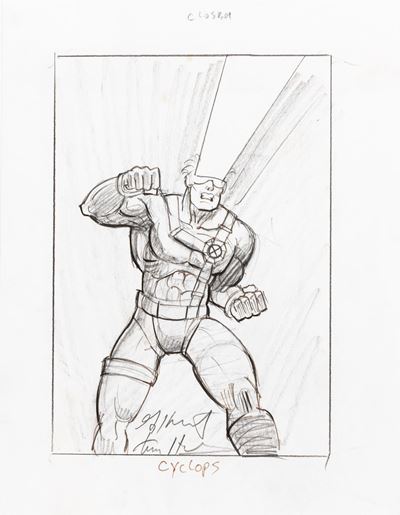 Cyclops, matita su carta