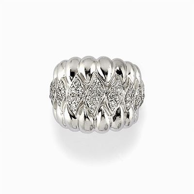 Anello in Oro Bianco 18k e Diamanti