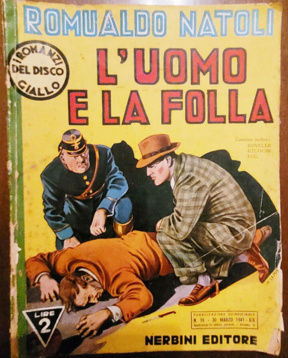 Roberto Lemmi - L’uomo e la folla, matita, china e acquerello su cartoncino applicato a cartone