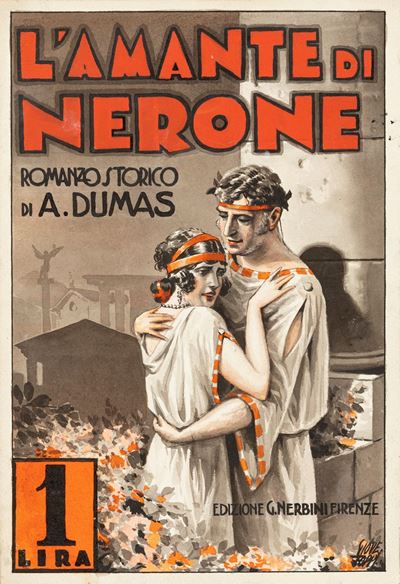 L'amante di Nerone, china e tempera su cartone