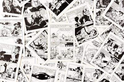 Alan Ford - I 3 di Yuma, matita e china su cartoncino