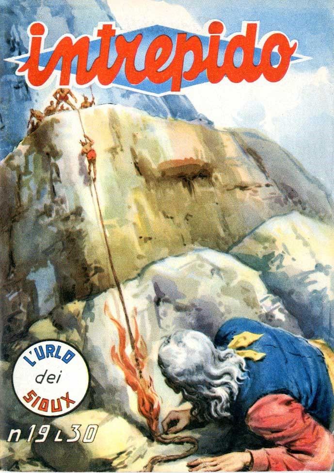 Alvaro Mairani - Intrepido - L'urlo dei Sioux, tempera e acquerello su cartoncino