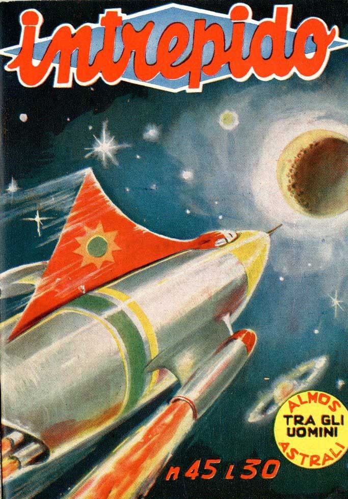 Gaetano Albanese - Intrepido - Almos tra gli uomini astrali, tempera su cartone