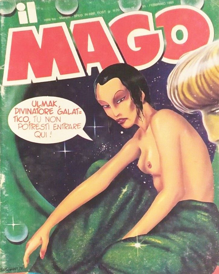 Cesare Reggiani - Il Mago - Tempera su cartone, 1980