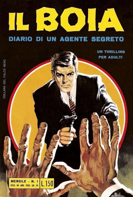 Emilio Uberti - Il Boia - Morte al Pireo, tempera su cartone