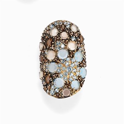 Anello in Oro 18k e Pietre Colorate