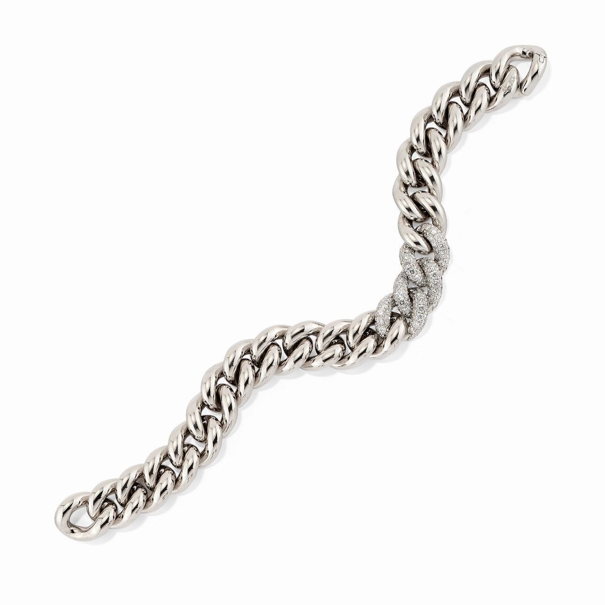 WOWORAMA Bracciale Uomo E Donna A Catena Grossa Ovale – Placcato Oro – Regolabile E Audace – Gioielli Fashion