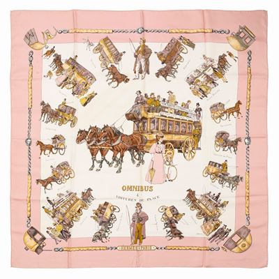 Philippe Ledoux, Foulard Omnibus & Voitures de Place, seta, 1967
