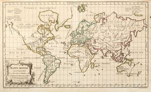 Cartografia - Vaugondy, Gilles-Robert de - Mappe monde - suivant la projection des cartes reduites