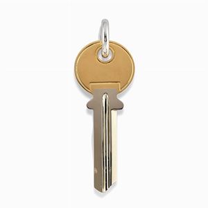 Pendente in oro bicolore 14k e 18k