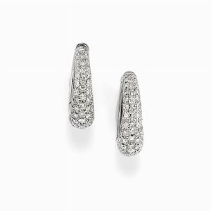 Orecchini in oro bianco 18k e diamanti