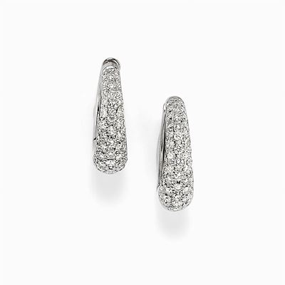 Orecchini in Oro Bianco 18k e Diamanti