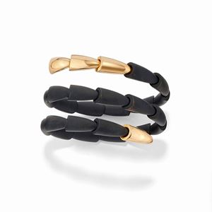 A 18k yellow gold and titanium bracelet, Vhernier, with box and warranty