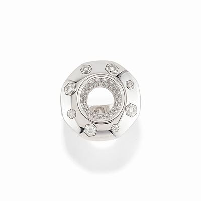 Anello in Oro Bianco 18k e Diamanti