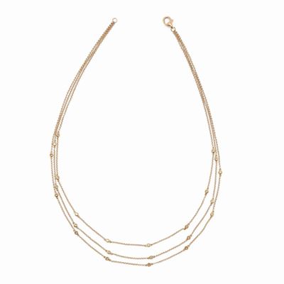 Collana in Oro Rosa 18k e Diamanti