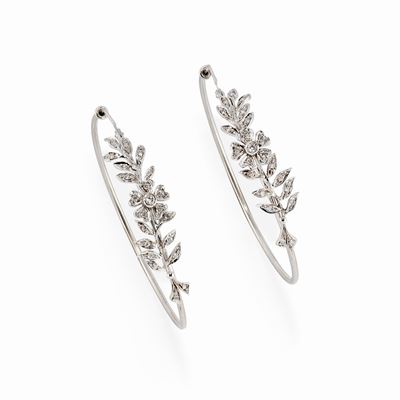 Orecchini in Oro Bianco 18k e Diamanti